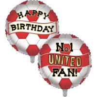 18" United Birthday Football Foil Balloons