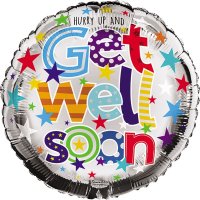 (image for) 18" Get Well Soon Foil Balloons
