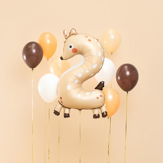 34" Number 2 Roe-Deer Shape Foil Balloons