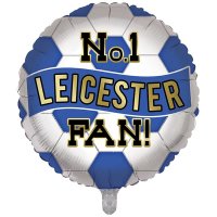 18" No1 Leicester Football Fan Foil Balloons