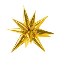 (image for) 70cm Metallic Gold 3D Star Foil Balloons