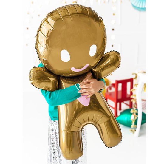 33" Gingerbread Man Foil Balloons