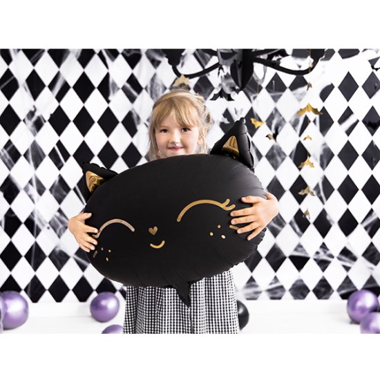 Black Cat Head Foil Balloons