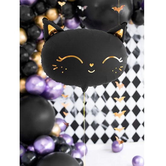 Black Cat Head Foil Balloons