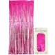 (image for) Metallic Fuchsia Foil Door Curtain