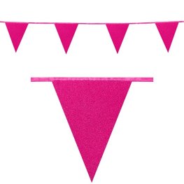 (image for) Fuchsia Pink Glitter Party Bunting