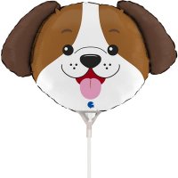 (image for) 14" Dog Head Air Fill Balloons