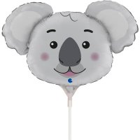 (image for) 14" Koala Head Air Fill Balloons