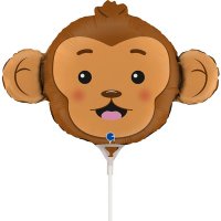 (image for) 14" Monkey Head Air Fill Balloons