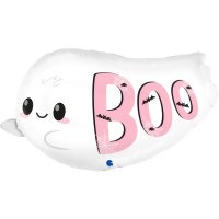 (image for) 34" Chubby Boo Ghost Foil Balloons