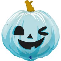 (image for) Blue Funny Pumpkin Shape Balloons