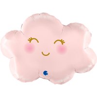 (image for) 24" Satin Pastel Pink Cloud Supershape Balloons