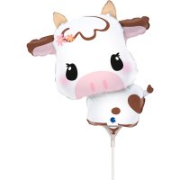 (image for) 14" Cute Cow Mini Shape Air Fill Foils