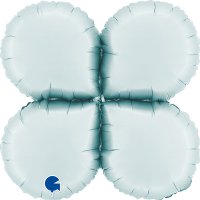 (image for) 19" Satin Pastel Blue Base Drops Holder Air Fill Balloons