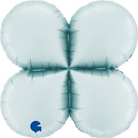 (image for) 26" Satin Pastel Blue Base Drops Holder Air Fill Balloons