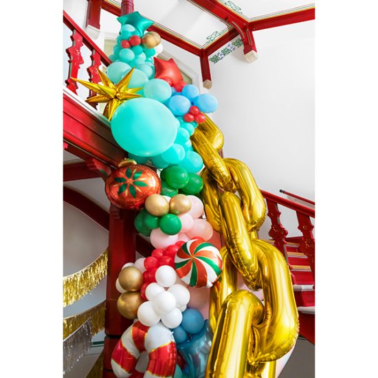 Gold Chain Garland Foil Balloons 14pc