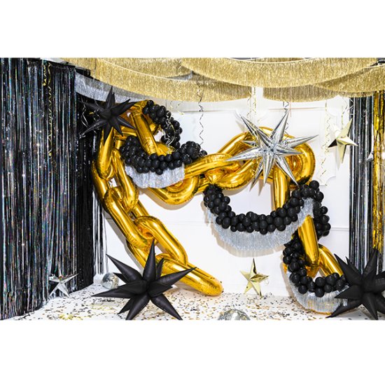 Gold Chain Garland Foil Balloons 14pc