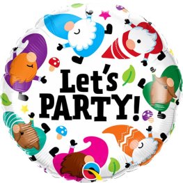 (image for) 18" Let's Party Gnome Birthday Foil Balloons
