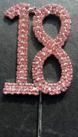 Pink Diamante Pick Number 18