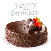 (image for) Happy Birthday Diamante Cake Topper