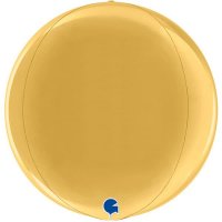 15" Gold Globe Foil Balloons