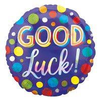(image for) 18" Good Luck Dots Foil Balloons