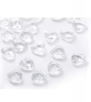 Clear Heart Shape Table Diamantes 30g