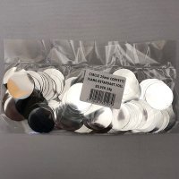 25mm Metallic Silver Circular Confetti 25g