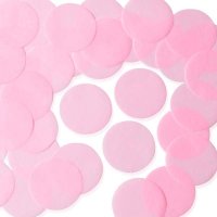 Light Pink 25mm Circular Tissue Confetti 100gm