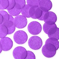 Purple 25mm Circular Tissue Confetti 100gm