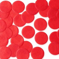 Red 25mm Circular Tissue Confetti 100gm