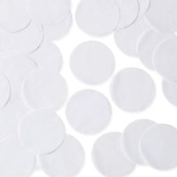 White 25mm Circular Tissue Confetti 100gm