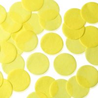 Yellow 25mm Circular Tissue Confetti 100gm