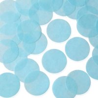 Light Blue 55mm Circular Tissue Confetti 250gm