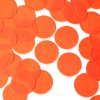 Orange 55mm Circular Tissue Confetti 250gm