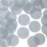 Silver 55mm Circular Tissue Confetti 250gm