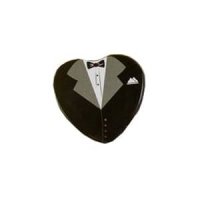 Groom Heart Shape Wedding Favour Tin