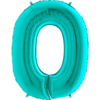 (image for) 40" Grabo Tiffany Number 0 Supershape Balloons