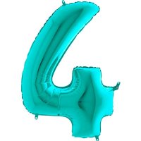 (image for) 40" Grabo Tiffany Number 4 Supershape Balloons