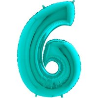(image for) 40" Grabo Tiffany Number 6 Supershape Balloons