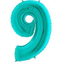 (image for) 40" Grabo Tiffany Number 9 Supershape Balloons