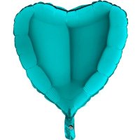 (image for) 18" Grabo Tiffany Heart Shaped Foil Balloons