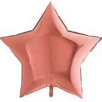 (image for) 36" Grabo Rose Gold Star Foil Balloons