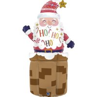 (image for) 28" Adorable Santa Stand Up Air Fill Balloons