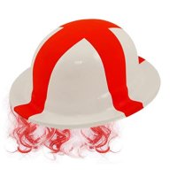 England St George Bowler Hat With Hair