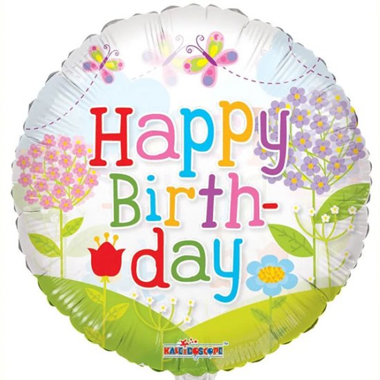 (image for) 18" Birthday Landscape Foil Balloons