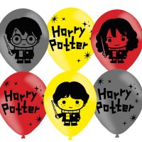 11" Harry Potter 4 Sided Latex Balloons 6pk