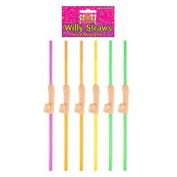 Neon Willy Straws 6pk