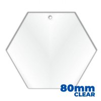 Acrylic Hexagon Blank 80mm