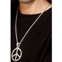 (image for) 60s Peace Sign Hippie Medallion